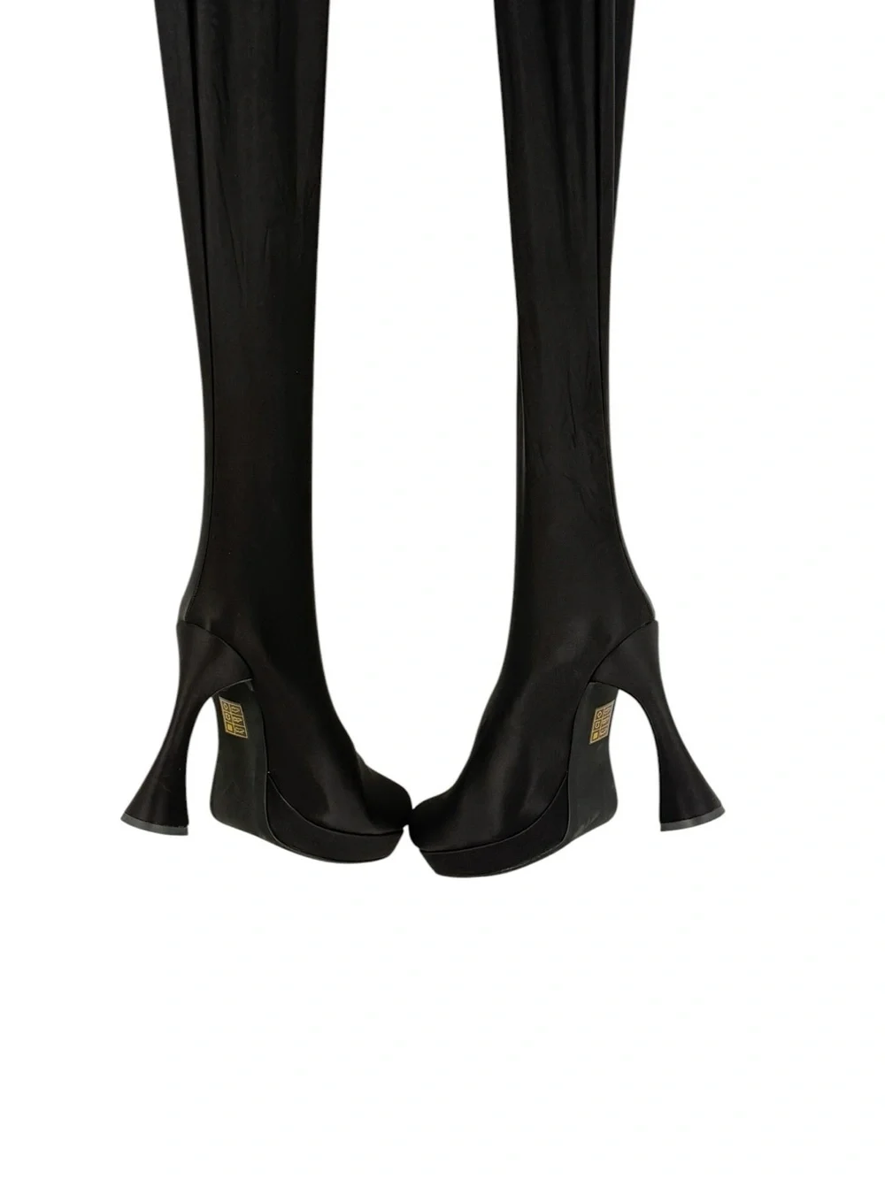 NEW Jeffrey Campbell 2-in-1 Pantaboots Black Platform Heels Shoe 8 /Pants Small